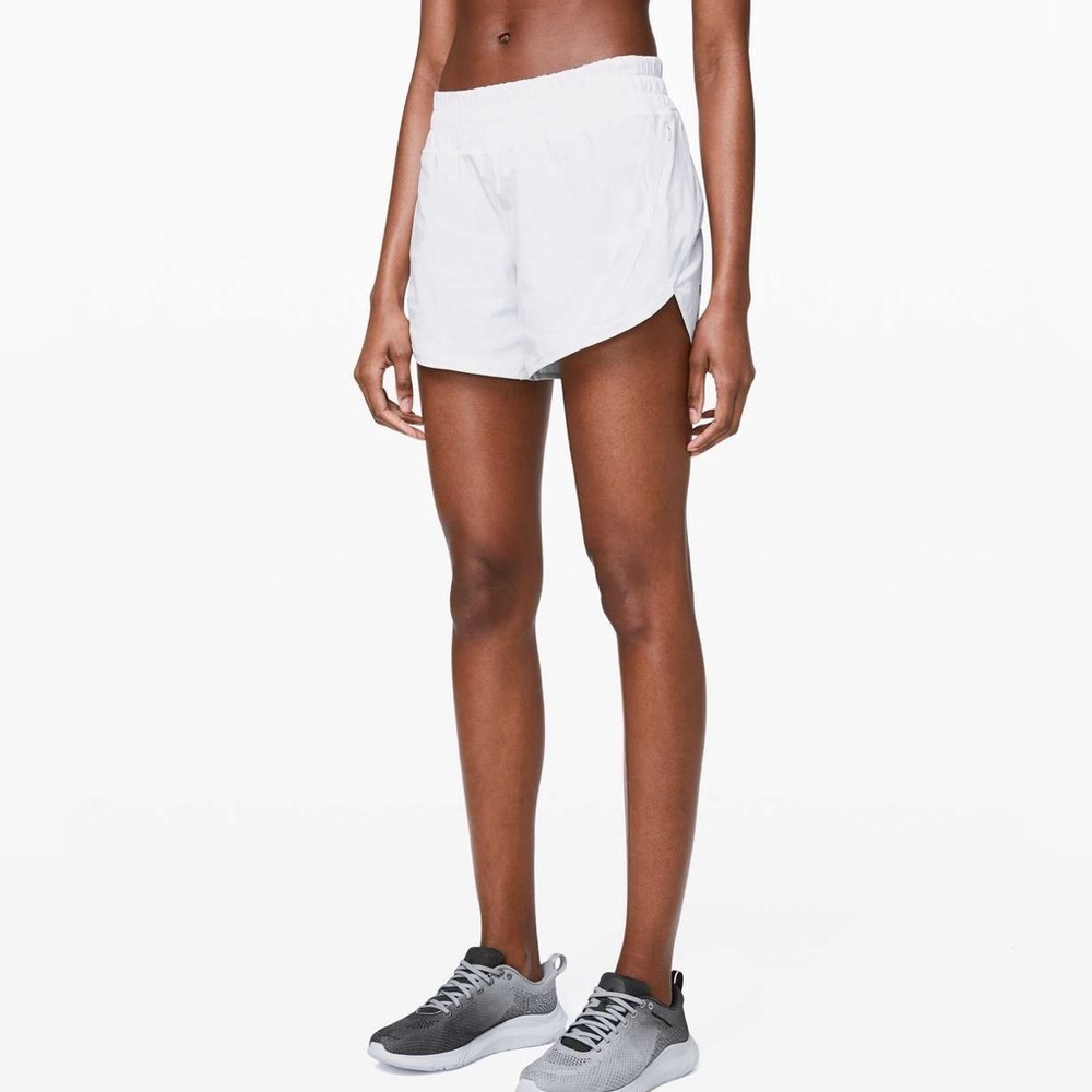Lululemon Track That Lined White Short 5” Size 4
